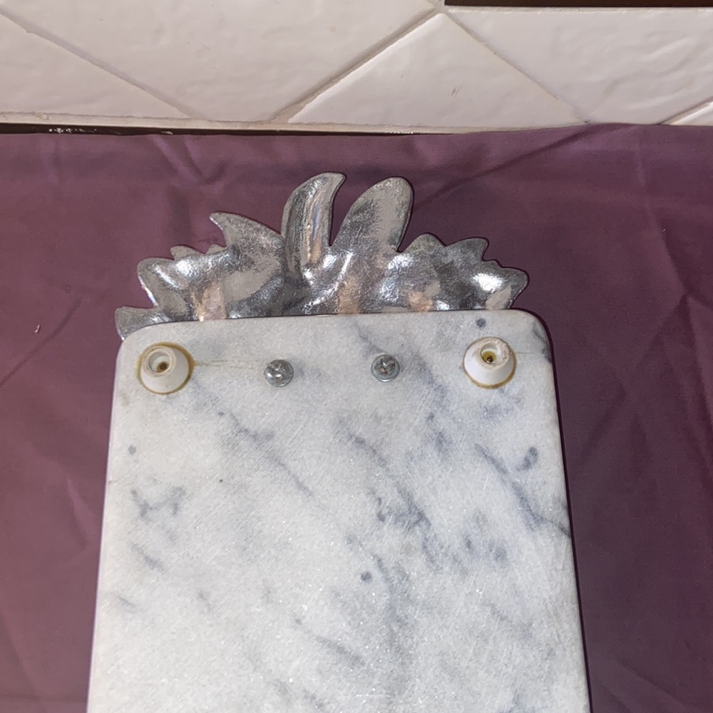 Rare Vintage Arthur Court Bunnies white Marble Cheese Tray with cheese c… - Picture 7 of 11